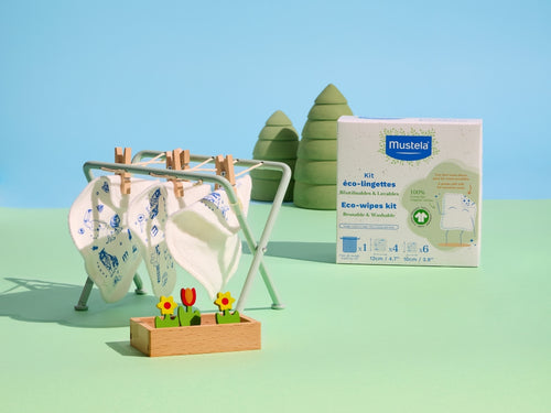 Lingettes écologiques Eco-lingettes de Mustela, fabriquées en coton biologique lavable et réutilisable - Mustela Belgium - 4