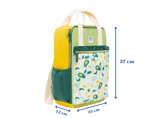 dimensions sac à dos à langer mustela en cm 37cm de long 25cm de large et 12cm d'épaisseur - Mustela Belgium - 6
