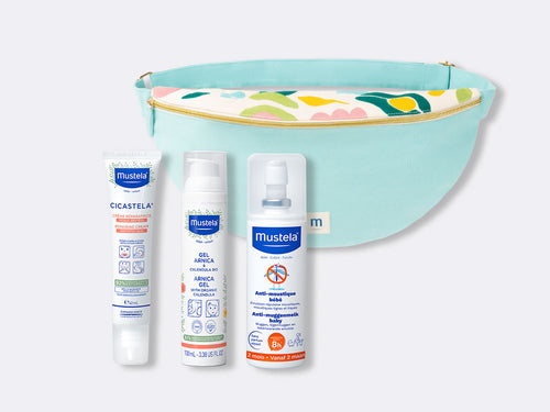 mustela banane petits bobos bleu clair coton offert - Mustela Belgium - 1