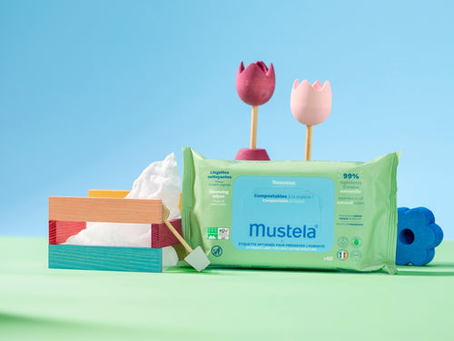 Lingettes nettoyantes compostables - Mustela Belgium - 2