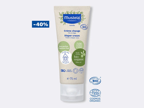 Crème voor de Luierwissel Bio gecertificeerd TGT 31/07/2026 - Mustela Belgium - 1