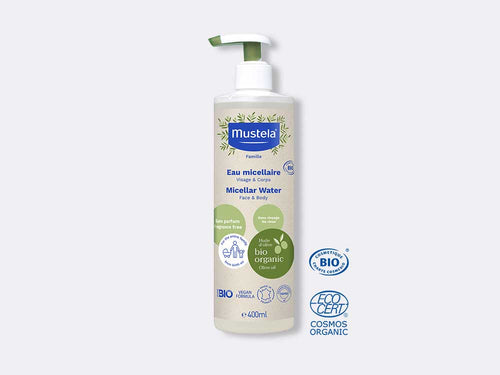 Micellair water zonder spoelen BIO gecertificeerd - Mustela Belgium - 1
