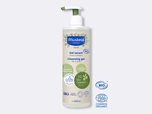 Mustela-Famille-Gel-lavant-bio-400ml - Mustela Belgium - 1