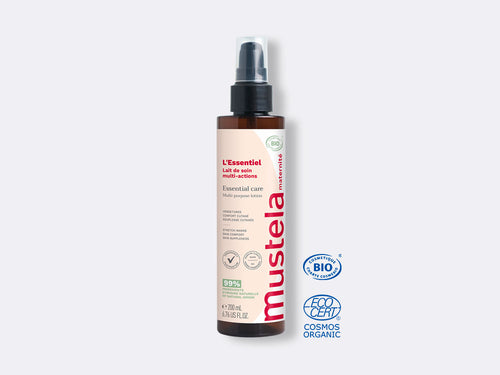 Essential care verzorgingsmelk striemen en versteviging - Mustela Belgium - 1