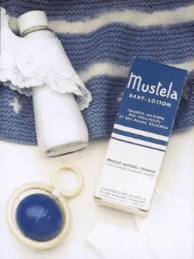 premier-produit-lait-toilette-mustela-vintage - Mustela Belgium - 1