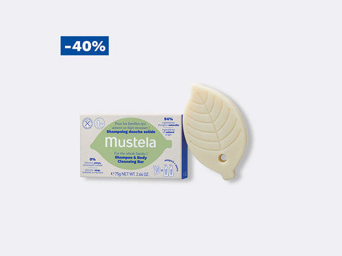 Shampoing douche solide DLC 31/03/2026 - Mustela Belgium - 1