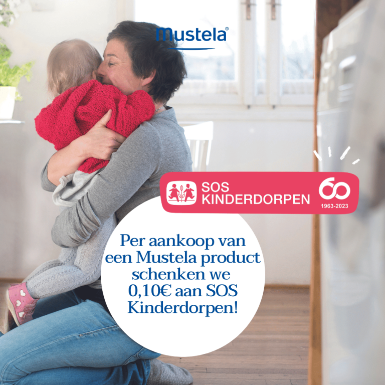 Feestmaand SOS Kinderdorpen: in augustus schenkt Mustela 0,10€ per verkocht product. Shop & steun ons!